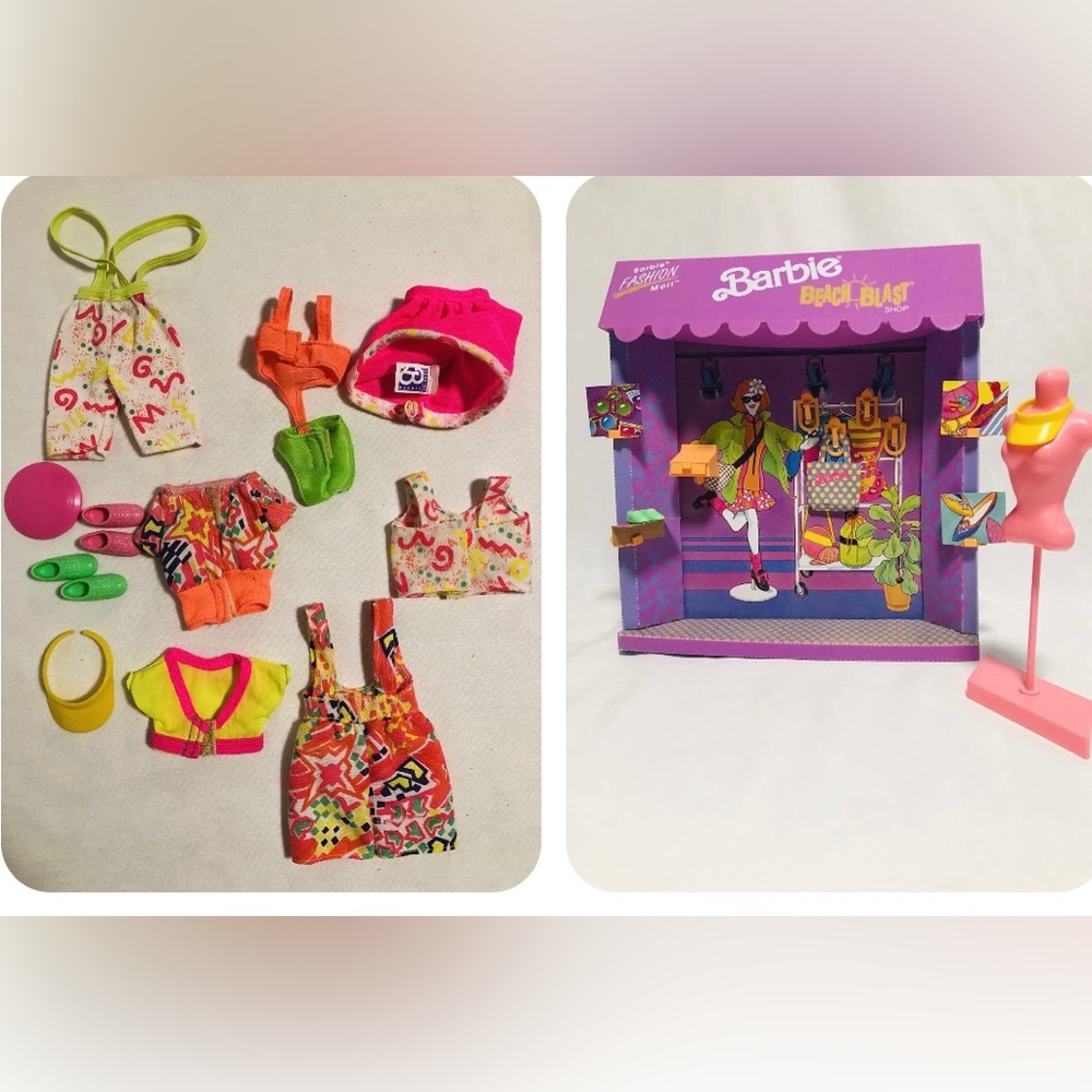 1991 Barbie Beach Blast shop Fashion Mall Playcase